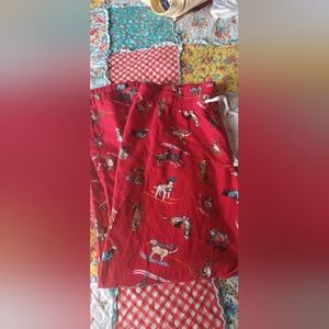 Old Navy Dog Pajama Pants Mens L Red Sleepwear Animal